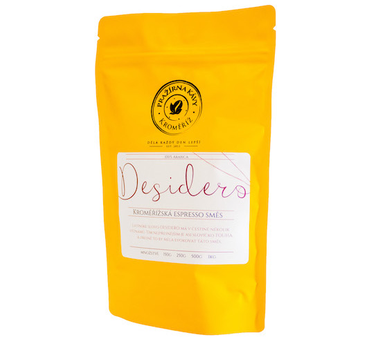 Espresso směs CAFFÉ DESIDERO – 100% směs tří druhů arabiky