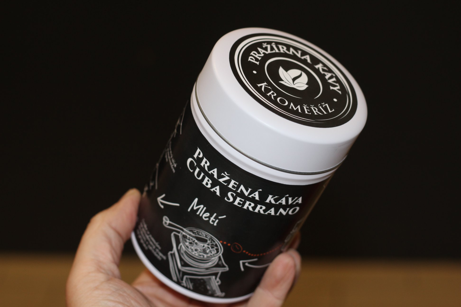 Pražená káva v dárkové plechovce – Cuba Serrano Lavado 200 g