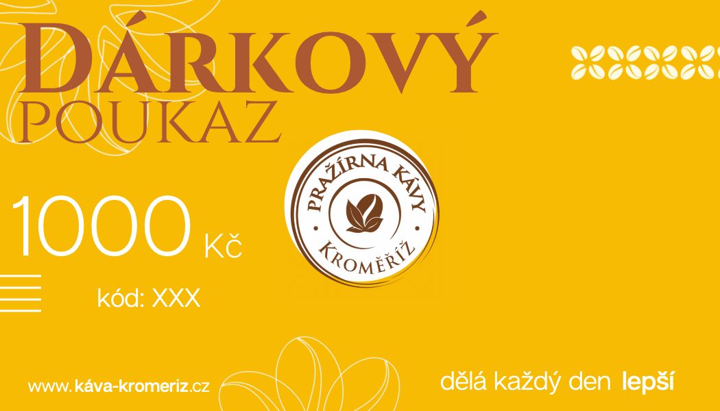 Dárkový poukaz na 1 000 Kč