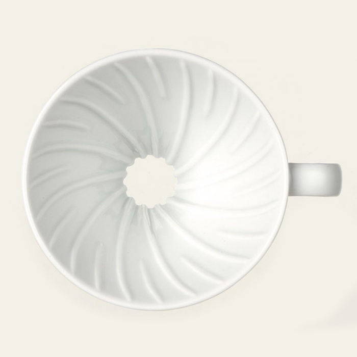 Hario keramický dripper na kávu V60-02 bílý