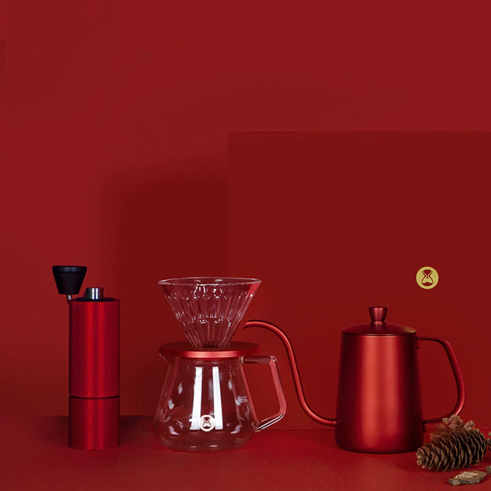 Timemore C2 Pour Over Set (Fish 03) červený limit. edice