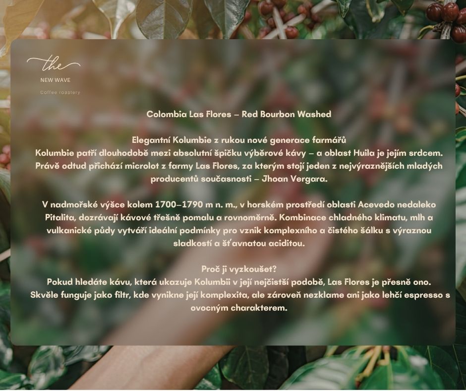 Colombia Las Flores – Red Bourbon Washed