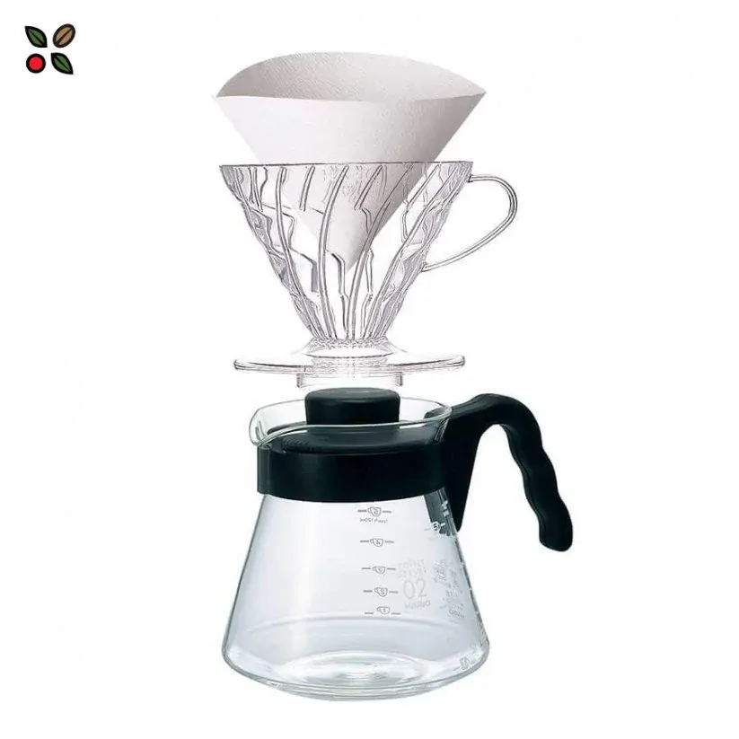 Hario sada Pour Over Kit V60-02 černý