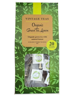Vintage Teas BIO Zelený s citrónem 20 pyramid 40 g