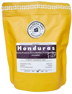 Honduras Geisha Premium Santa Barbara Trinidad Finca Jerusalén – natural – Pražená na filtr